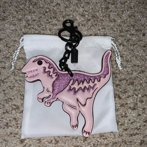 Coach Rexy Bag Charm Keychain FOB glitter